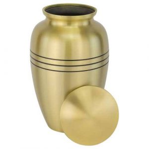solid brass cremation urn for human ashes