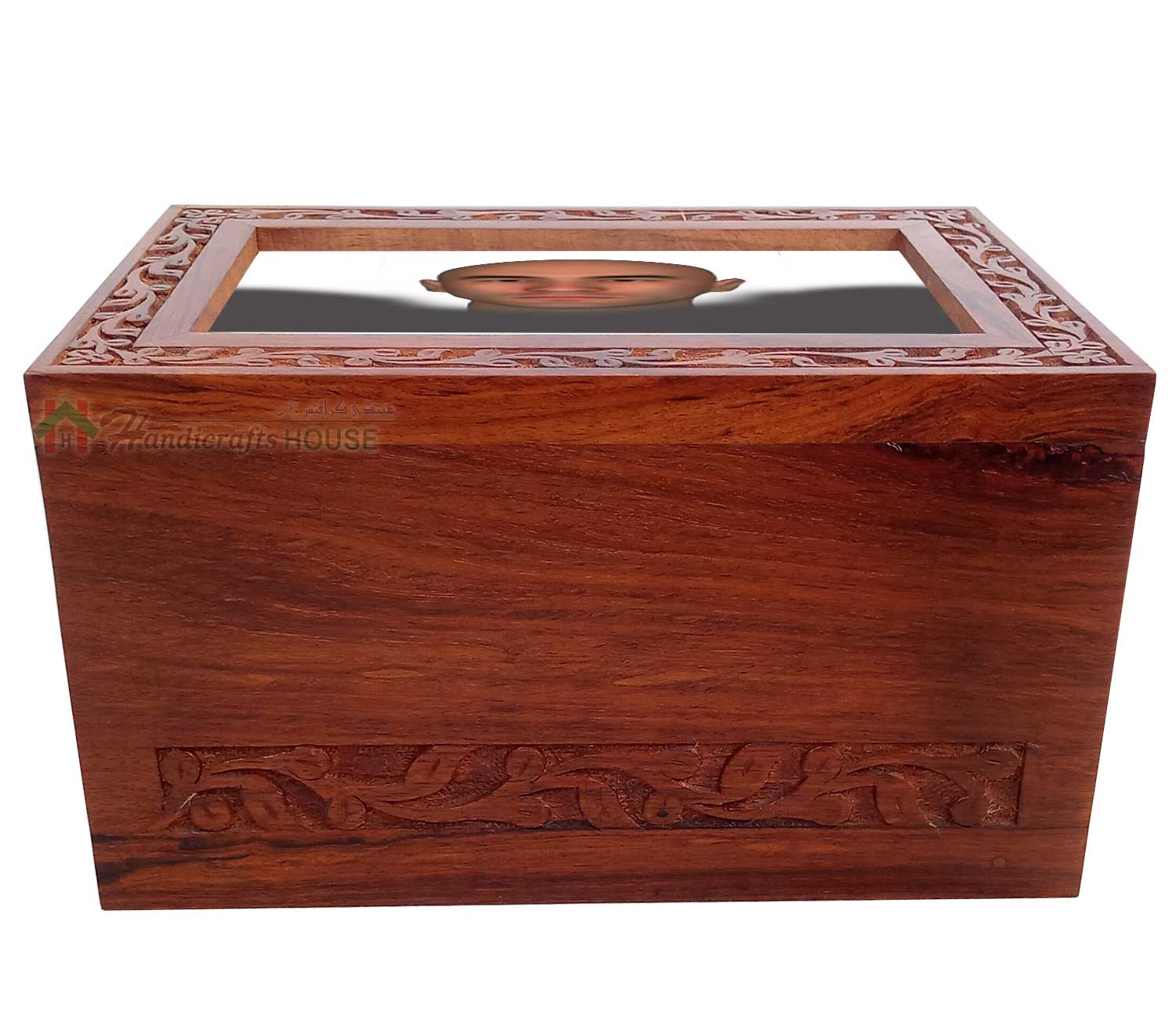 Wooden Urns For Husband - Memorials Decorative Casket, Wood Funeral Box