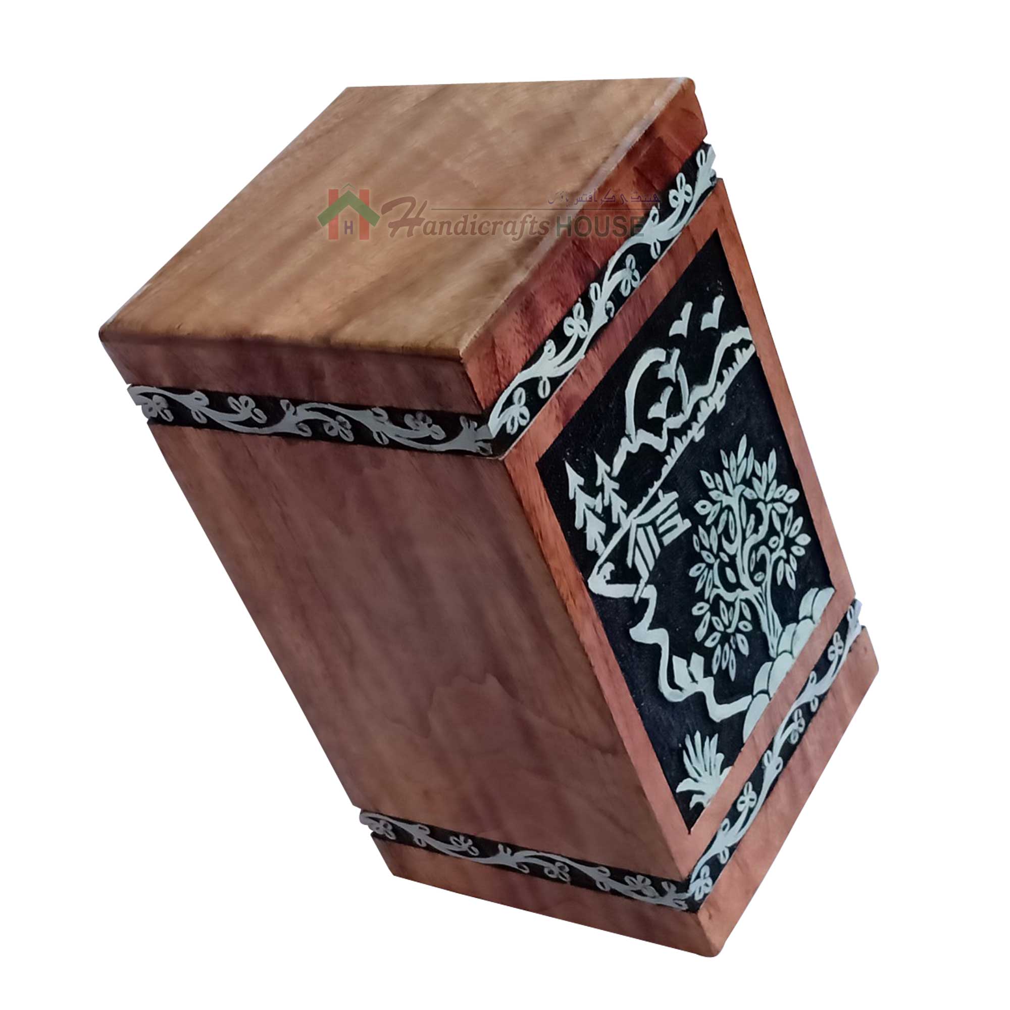 Wood Cremation Keepsake Urn For Sale, Timber Box, Wooden Funeral Adult Urns, Decorative Tower Boxes