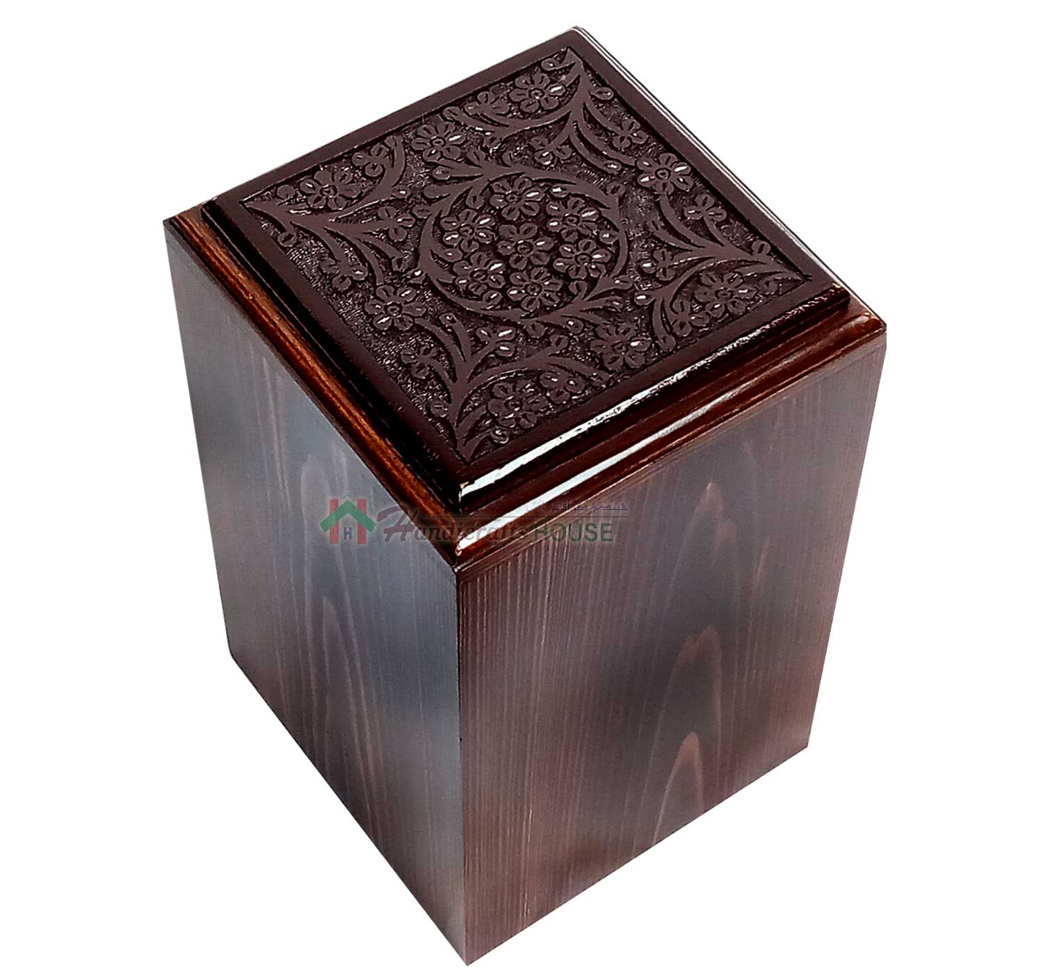 Wooden Box For Human Ashes, Wood Burial Adult Urns, Decorative Keepsake Urn, Timber Tableware