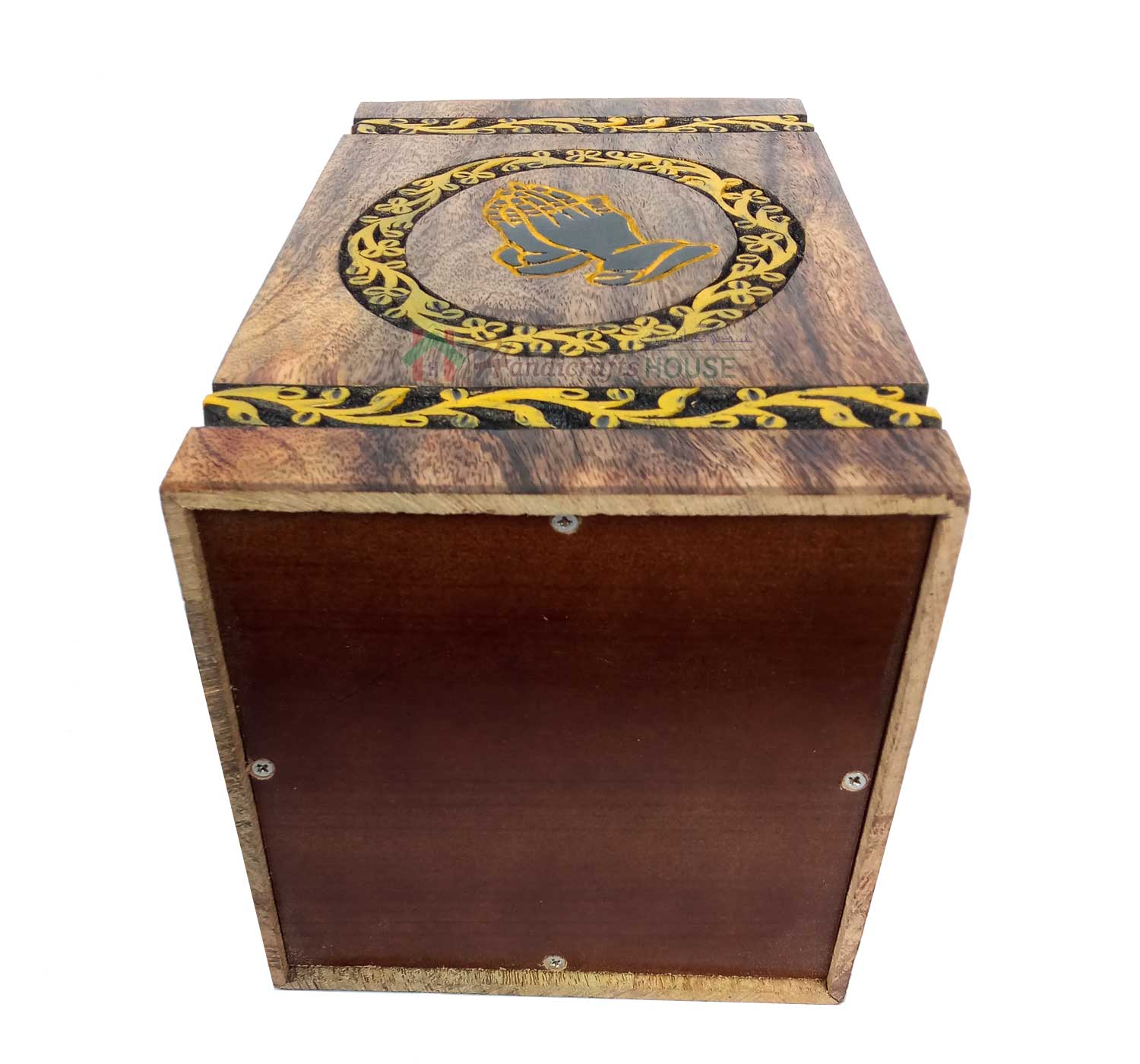 Cremation Boxes, Wooden Urns For Adult, Wood Keepsake Urn, Decor Casket