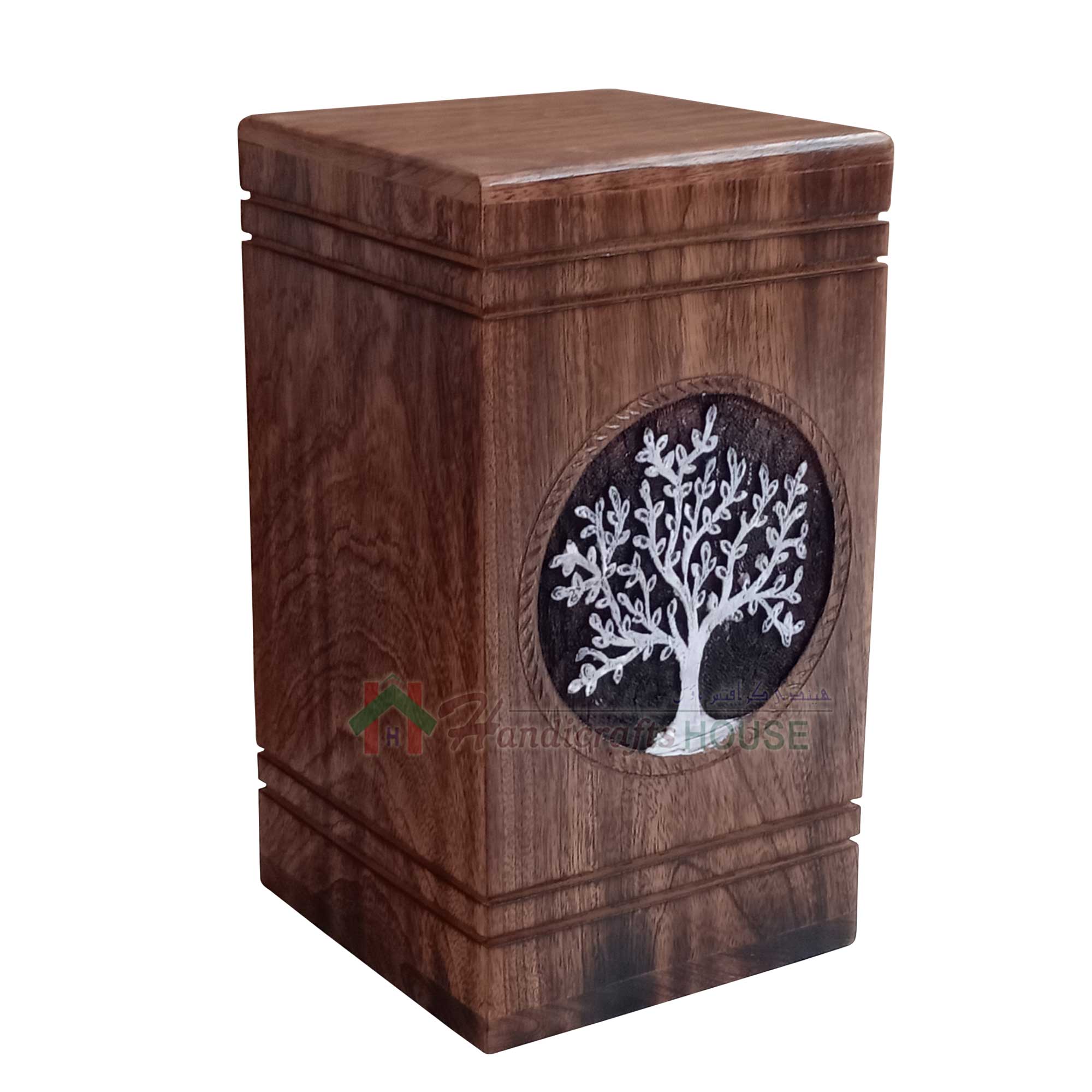 Details about   Wooden urn for Adult Cremains Unique Memorial Funeral Human Ashes or Pet 